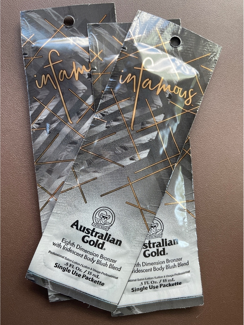 Australian Gold Infamous Eighth Dimension Bronzer Body Blush 0.5, BUNDLE OF 3